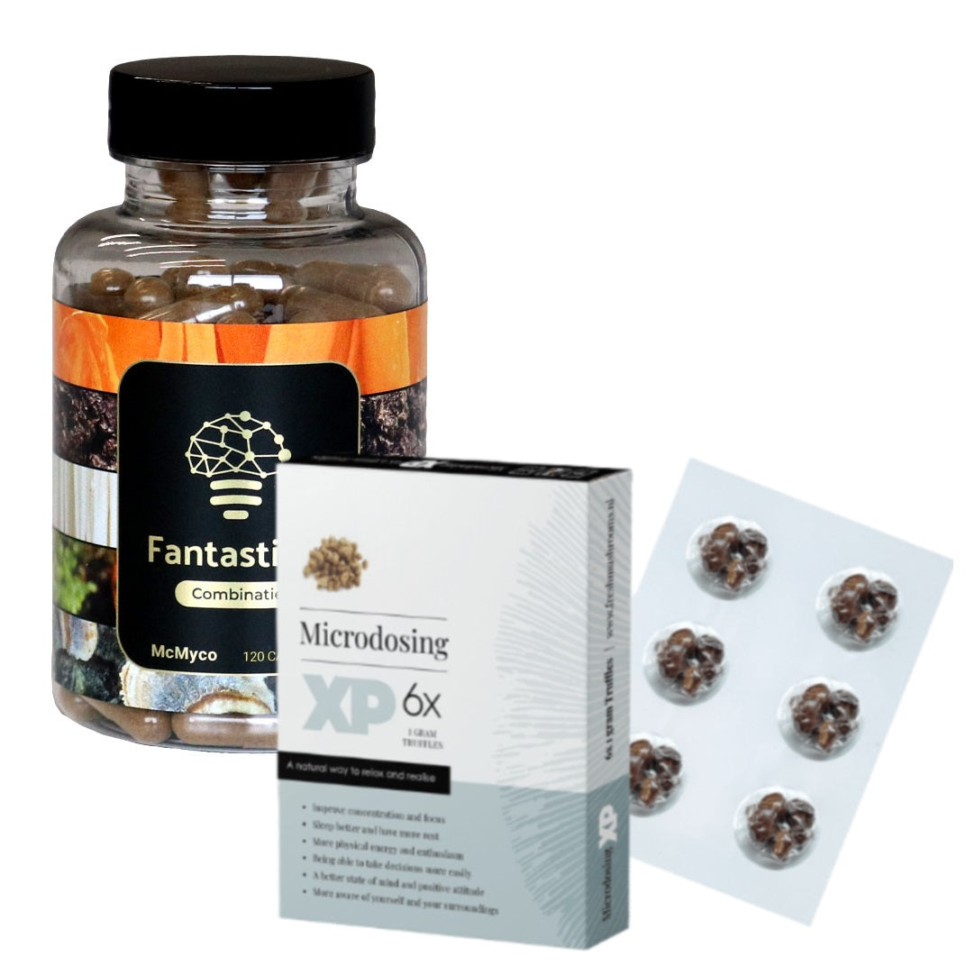Body Boost: 2 månaders mikrodosering + Fantastic 5 medicinska svampar