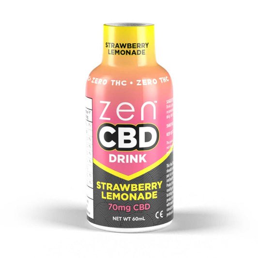 ZenCBD Drink Erdbeer-Limonade - 70mg CBD - 60ml